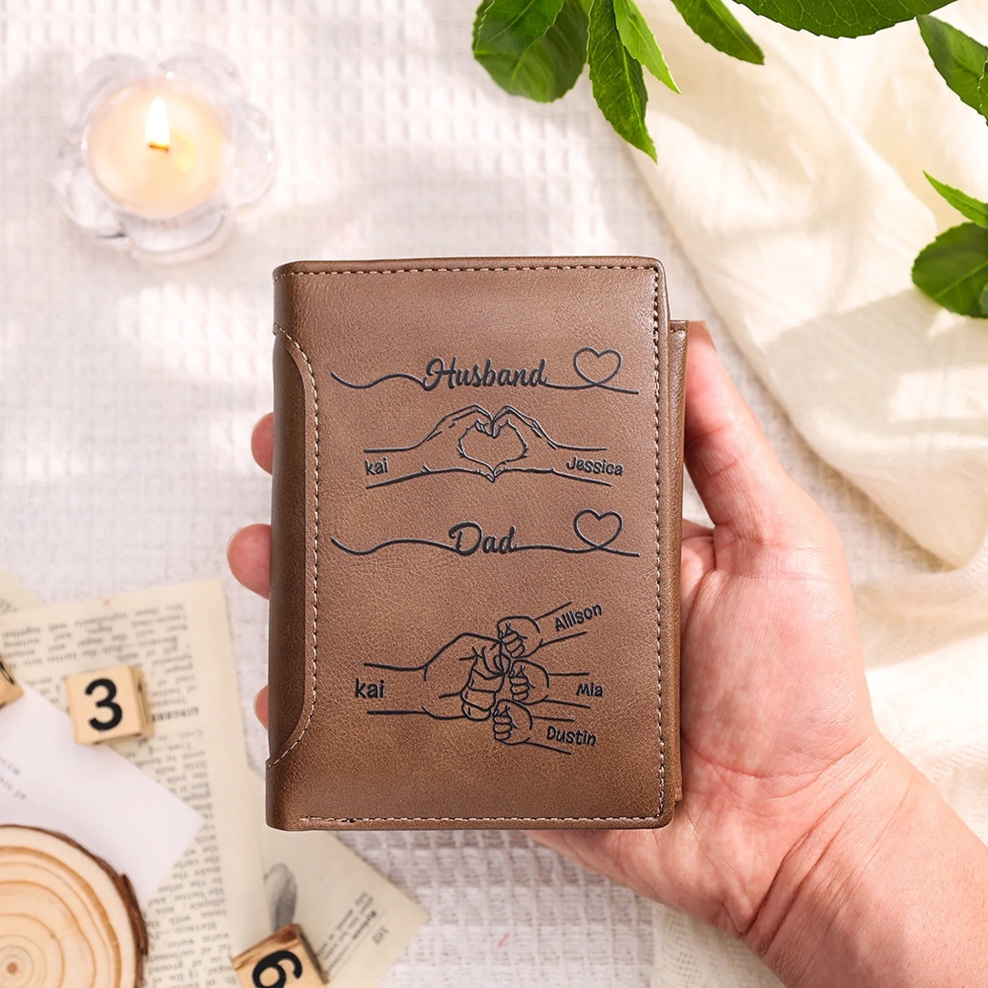 Personalized Dad Wallet with Custom 3-10 Names -_yy (1)