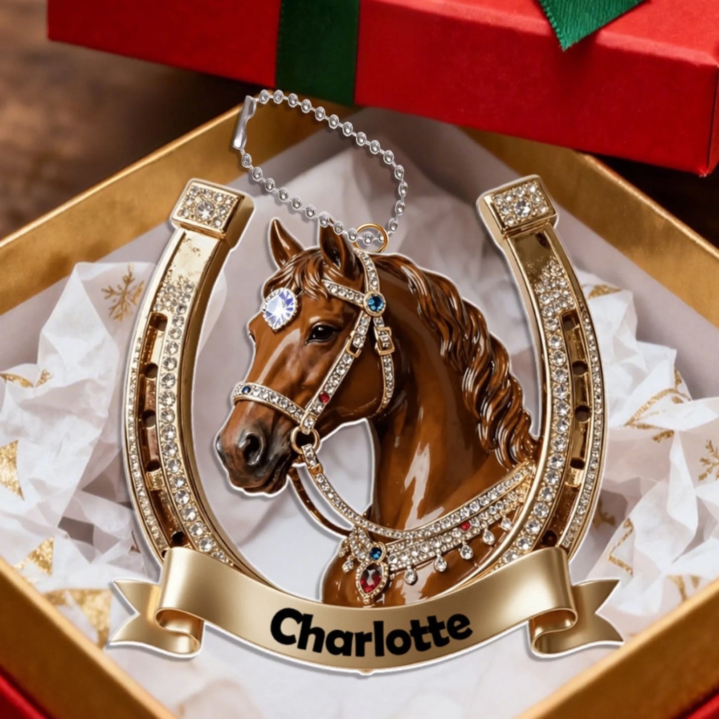 Personalized Horse  Acrylic Ornament Gift For Horse