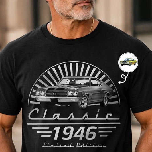 Custom Photo T-shirt - Personalized Father's Day Birthday Gifts For Dad, Grandpa, Family, Yourself