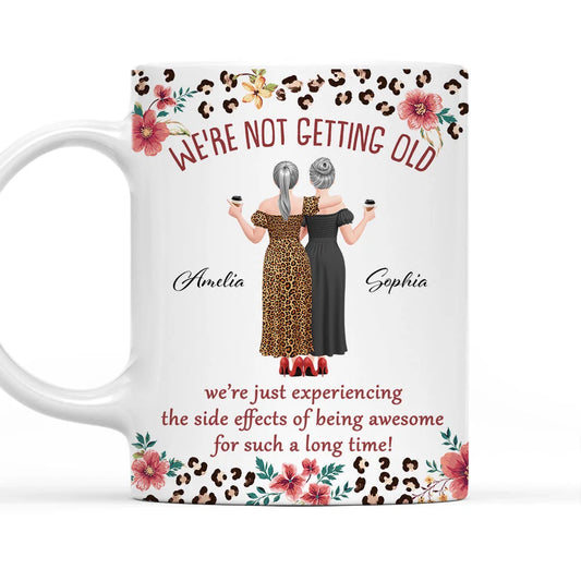 Custom Mug - Personalized Best Friend Birthday Gifts For Women, Besties, Sisters, BFF - Besties Forever For Life