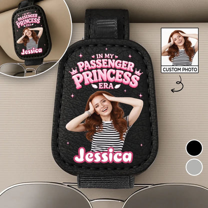 Custom Sunglasses Holder For Car Visor- Personalized Gifts for boyfriend husband wife and couples -Passenger Princess Energy
