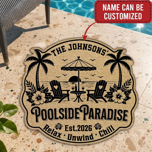 Summer Vacation - Personalized Custom Doormat