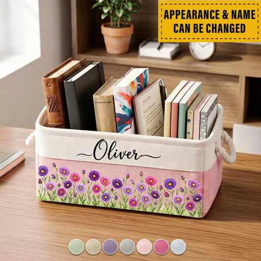 Custom Storage Basket -Personalized Birthday Gifts For Besties, Sisters, BFF, Family, Yourself A Garden Full Of Love
