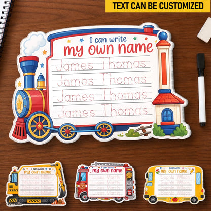 Custom Kids Acrylic Tracing Board - Personalized Back To School Gifts For Kids - Ready To Explore