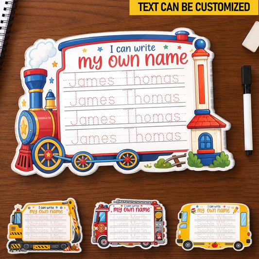Custom Kids Acrylic Tracing Board - Personalized Back To School Gifts For Kids - Ready To Explore