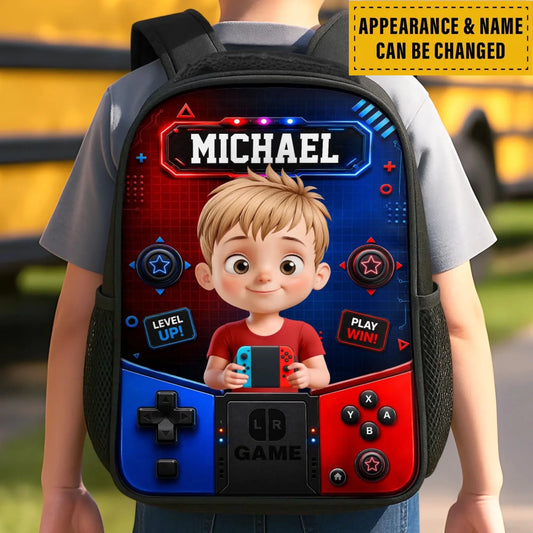 Custom Kids Front Printed Backpack - Personalized Back To School Gifts For Kids - Ready For Class