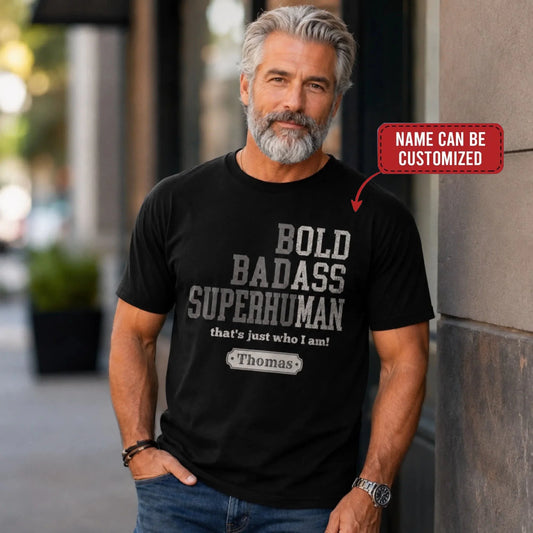 Custom Unisex T-shirt, Premium T-shirt, Hoodie - Personalized Funny Gifts For Him, Dad, Grandpa, Husband - Badass By Choice