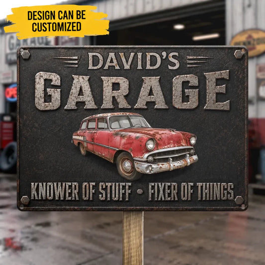 Custom Photo Home Decor Metal Sign - Personalized Birthday Gifts For Men, Man Cave, Dad, Grandpa - The Handy Master Lives
