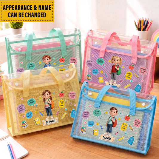 Custom Kids File Folder Bag - Personalized Back To School Gifts For Kids - Growing Every Day