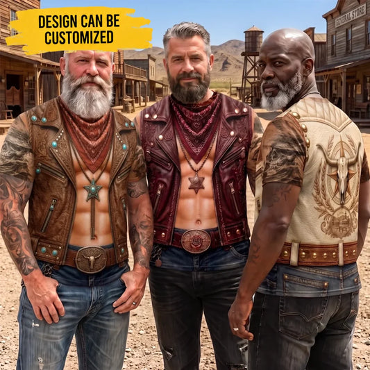 Custom Cowboy Warrior T-shirt - Personalized Birthday Gifts For Husband, Son, Grandson, Yourself - Cowboy Six Pack