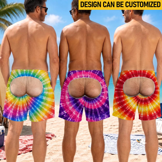 Custom Funny Men Swim Trunks - Personalized Birthday Gifts For Husband, Son, Grandson, Brother, Grandpa, Dad, Yourself - Turning Heads