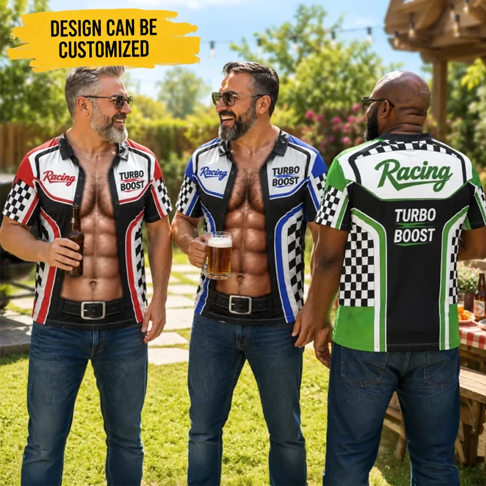 Custom Funny T-shirt - Personalized Summer Vacation And Travel Gifts For Husband, Son, Grandson, Yourself - Turbocharged Power In A Shirt
