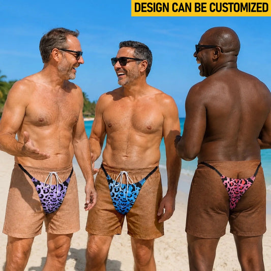 Custom Funny Men Swim Trunks - Personalized Summer Vacation And Travel Gifts For Men - My Style