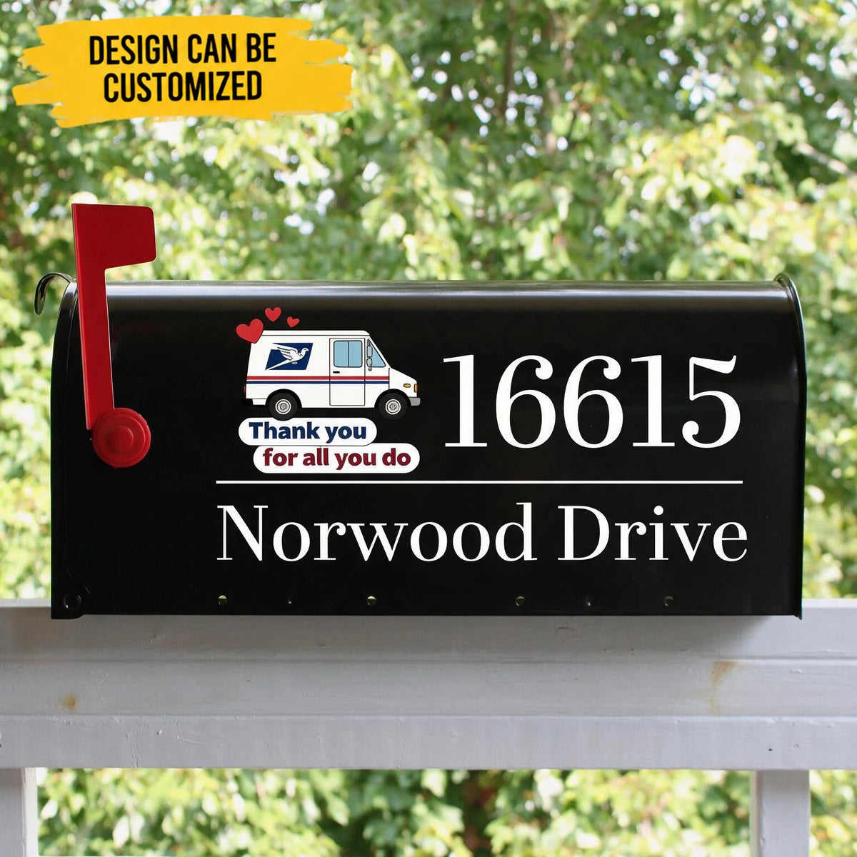 Custom Address Mail Carrier Appreciation Gifts - Personalized Mailbox Decal