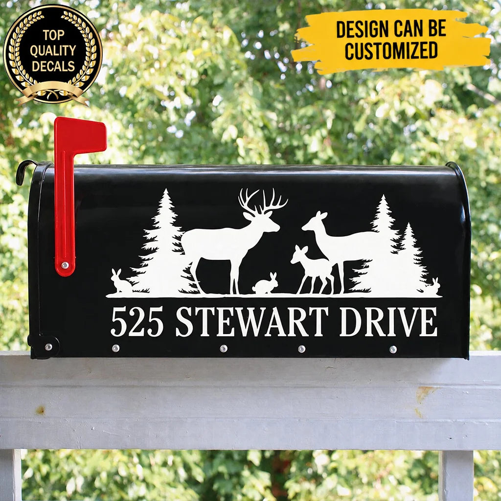 Custom Address Wildlife Lover Gifts - Personalized Mailbox Decal